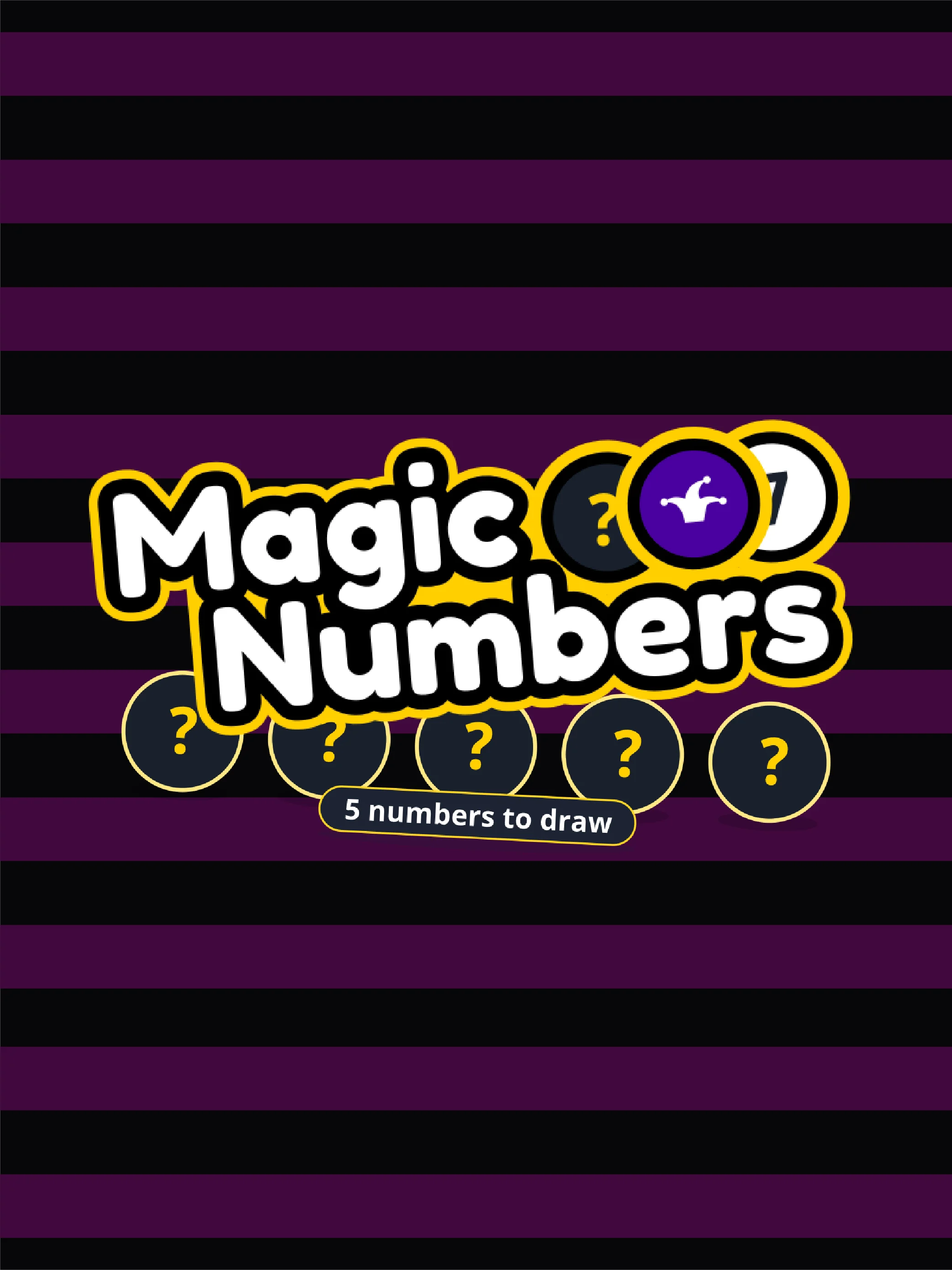 Juego de números con sensación de misterio y premios